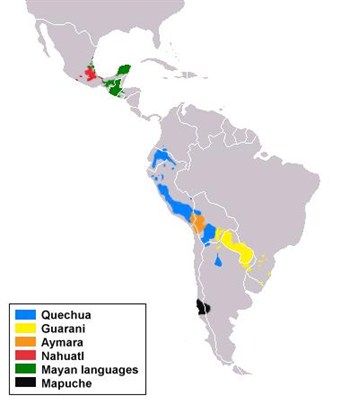 Ejemplos de lenguas amerindias