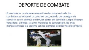 ejemplos de deportes de contacto